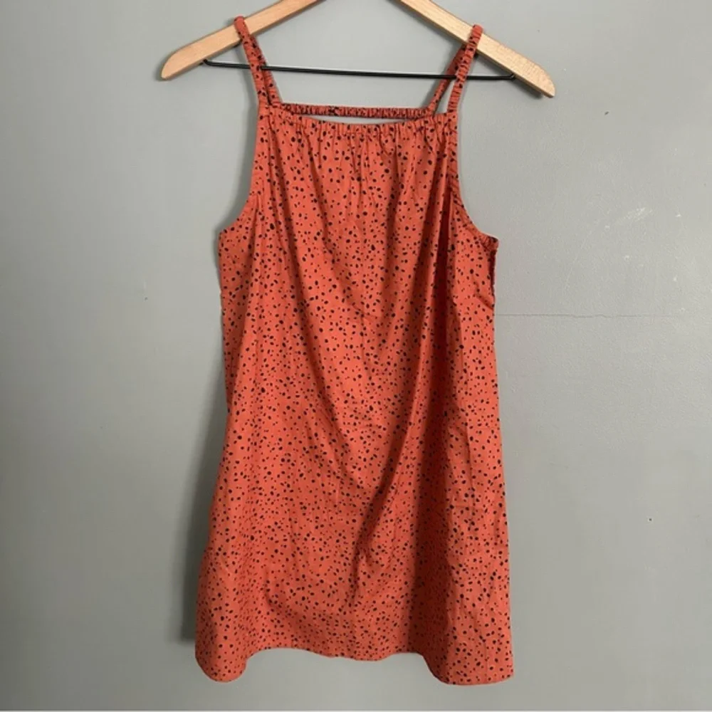 H&M Girl's Elastic Stretch Straps | Rust Orange +‎ Black Splatters